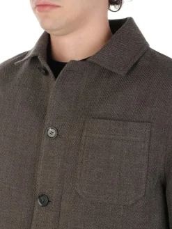 Circolo 1901 | Work Jacket Uomo in Lana Herringbone><noscript><img width=