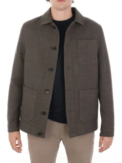 Circolo 1901 | Work Jacket Uomo in Lana Herringbone><noscript><img width=