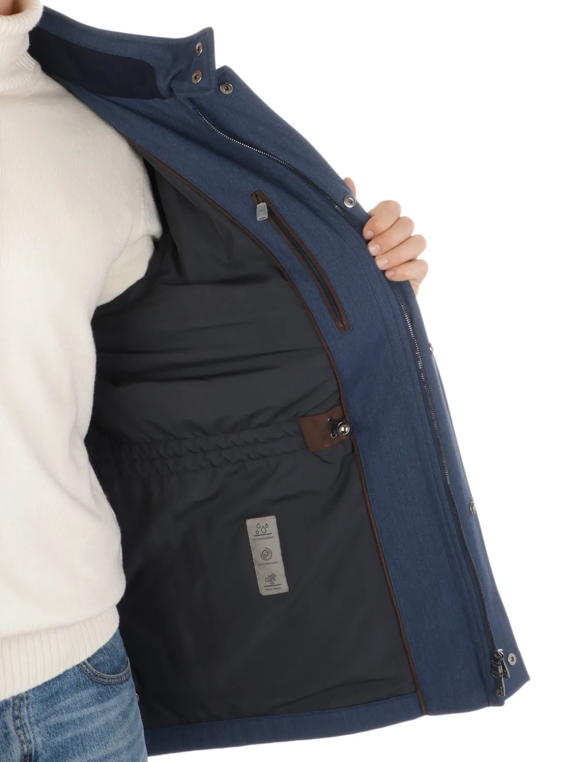 Corneliani | Caban Uomo in Lana Ecosostenibile>Uomo Giubbotti E Piumini