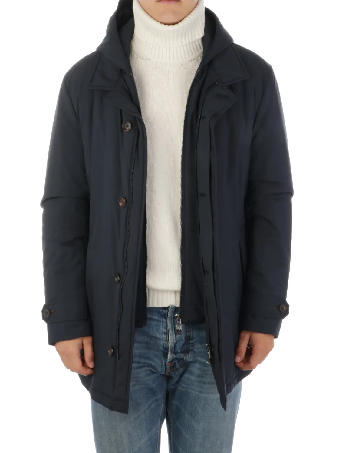 Corneliani | Cappotto Uomo Imbottito Doppio Strato>Uomo Cappotti E Trench