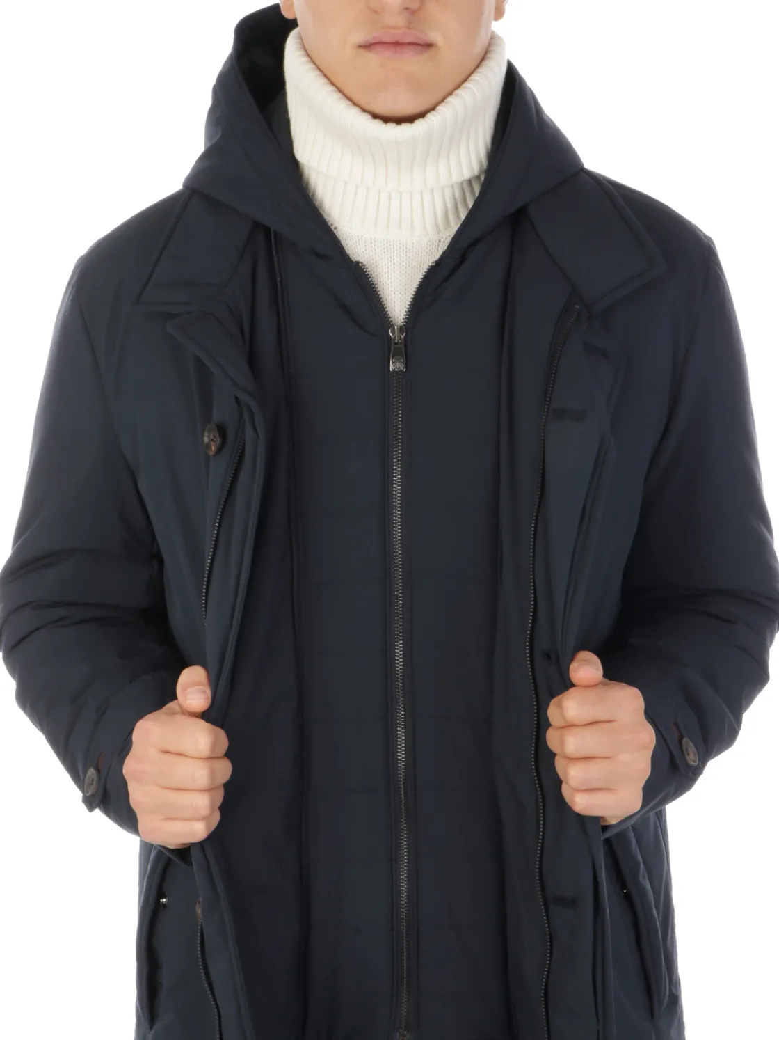Corneliani | Cappotto Uomo Imbottito Doppio Strato>Uomo Cappotti E Trench