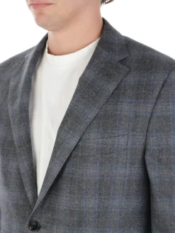 Corneliani | Giacca Uomo in Lana Vergine a Quadri><noscript><img width=