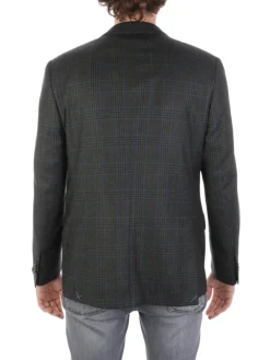 Corneliani | Giacca Uomo in Lana Vergine Finestrata>Uomo Blazer E Giacche