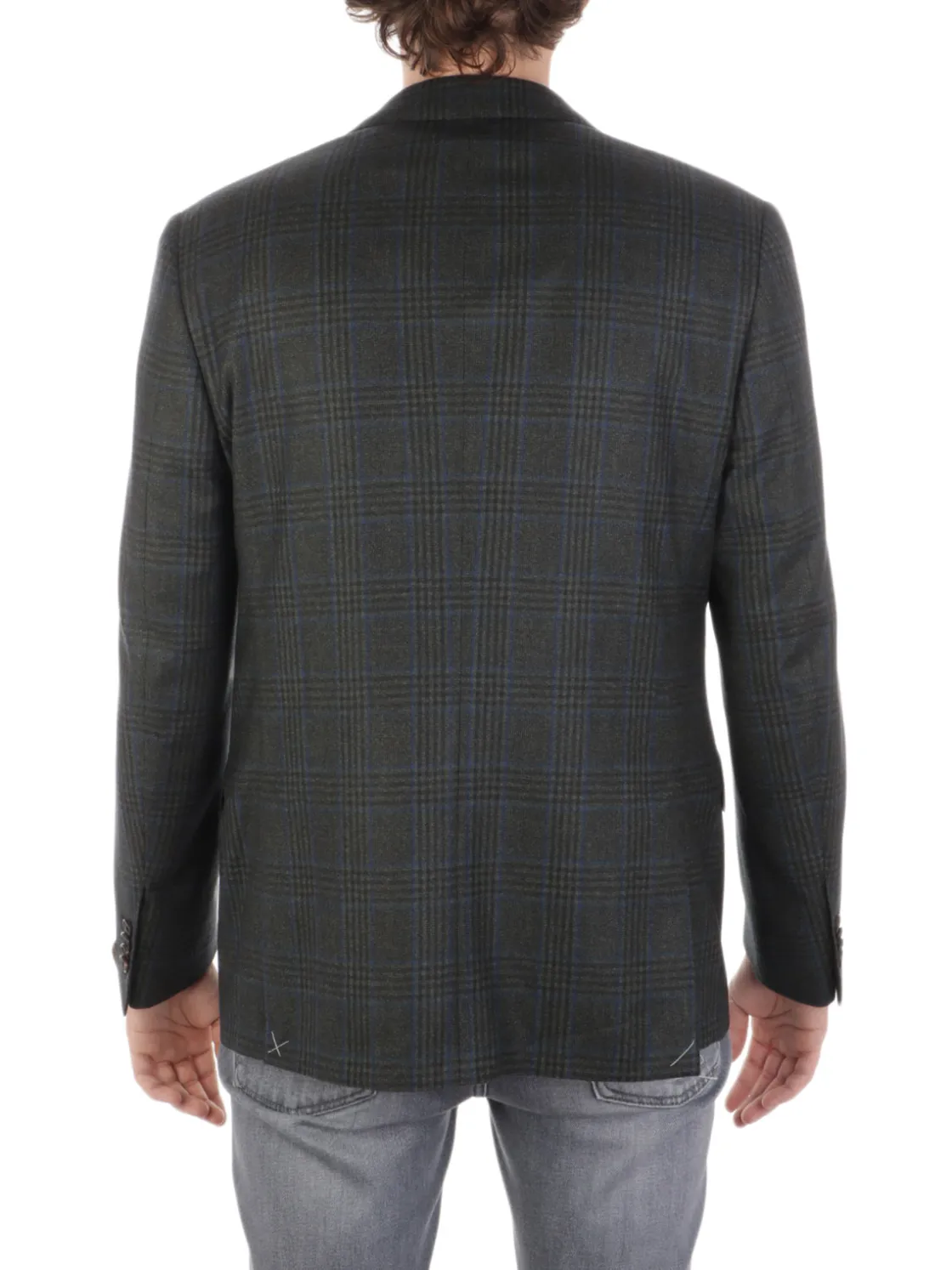 Corneliani | Giacca Uomo in Lana Vergine Finestrata>Uomo Blazer E Giacche