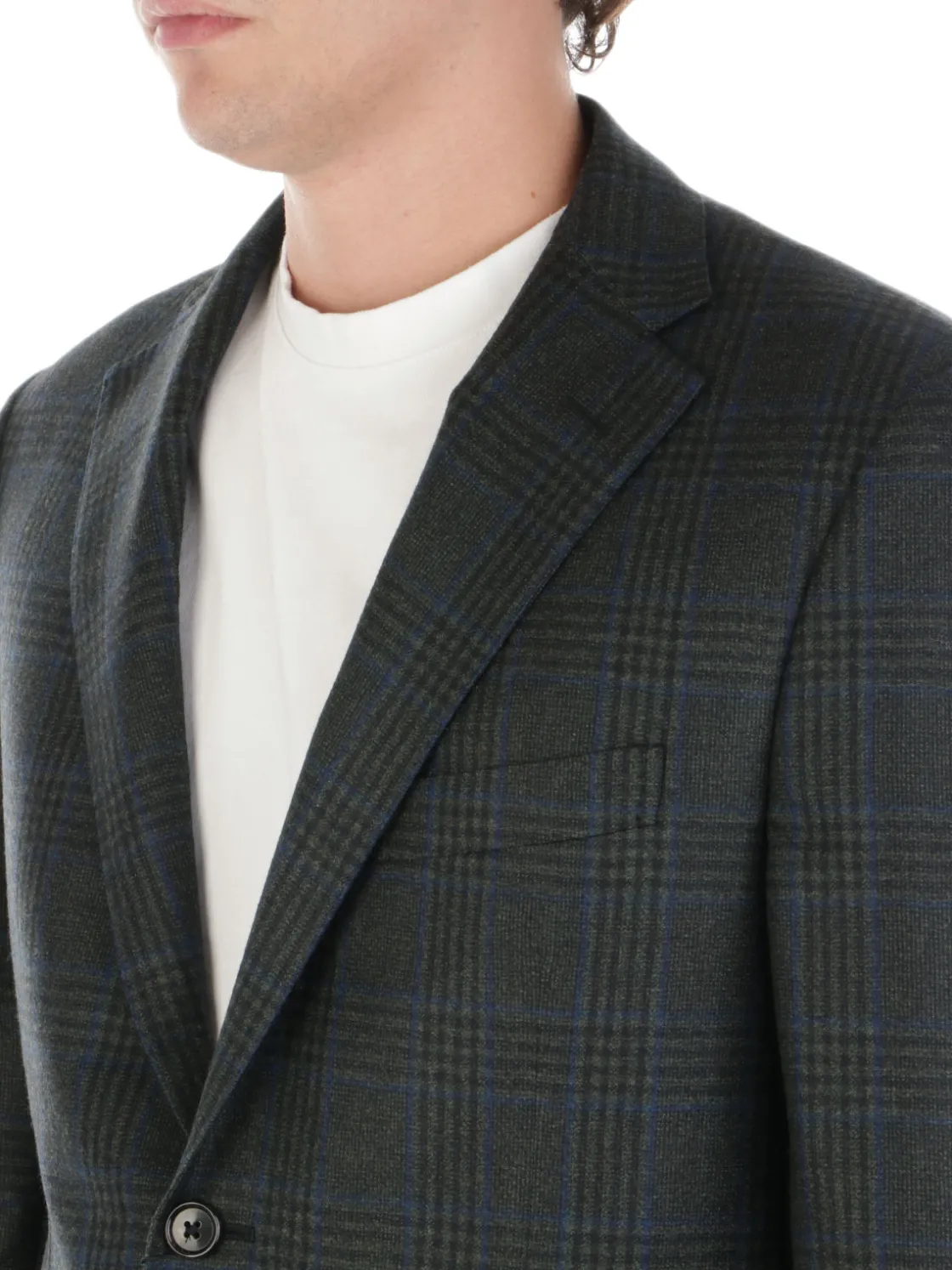 Corneliani | Giacca Uomo in Lana Vergine Finestrata>Uomo Blazer E Giacche
