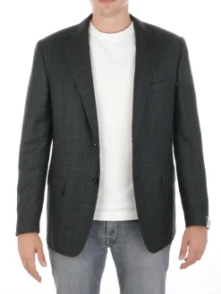 Corneliani | Giacca Uomo in Lana Vergine Finestrata><noscript><img width=