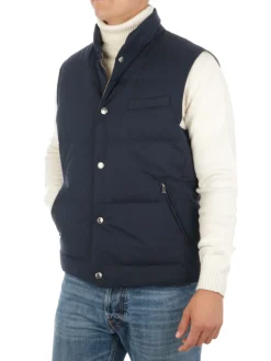 Corneliani | Gilet Uomo Imbottito in Piumino>Uomo Gilet E Smanicati