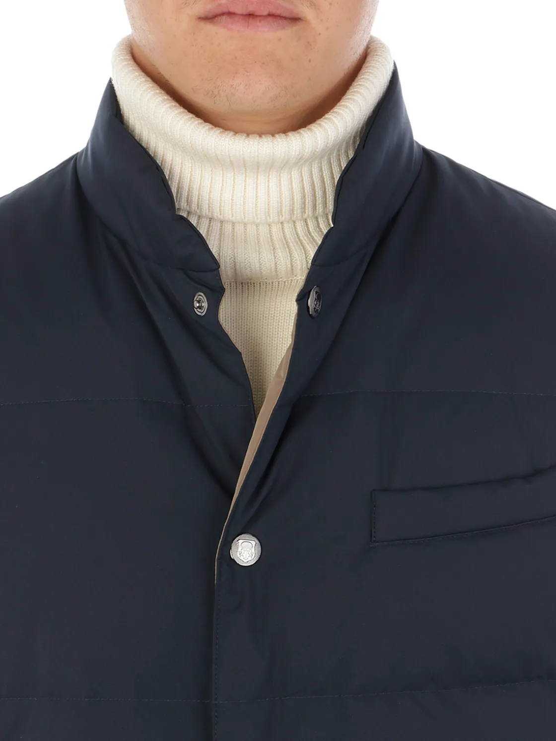 Corneliani | Gilet Uomo Imbottito in Piumino>Uomo Gilet E Smanicati