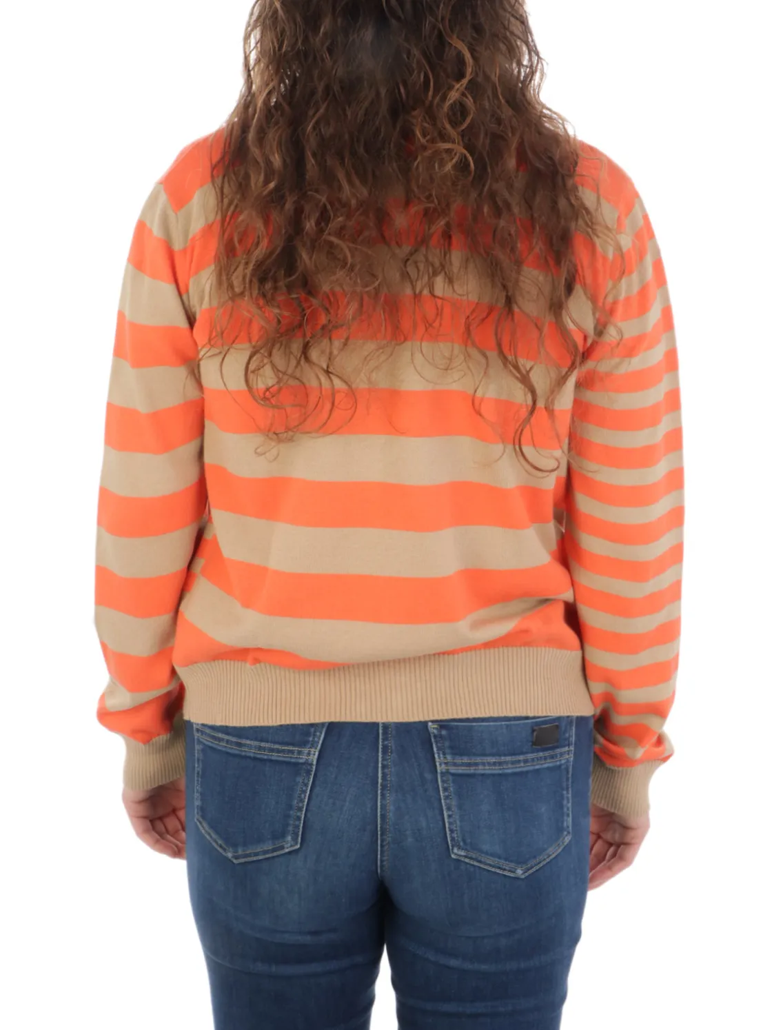 Crochè Croche | Giacca Bottoni A Righe>Donna Maglie