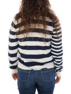 Crochè Croche | Giacca Bottoni A Righe>Donna Maglie