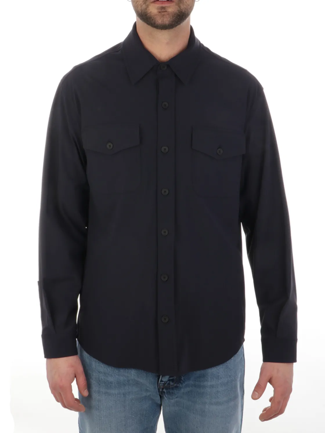 Cruna | Overshirt Uomo Osaka Stretch>Uomo Camicie