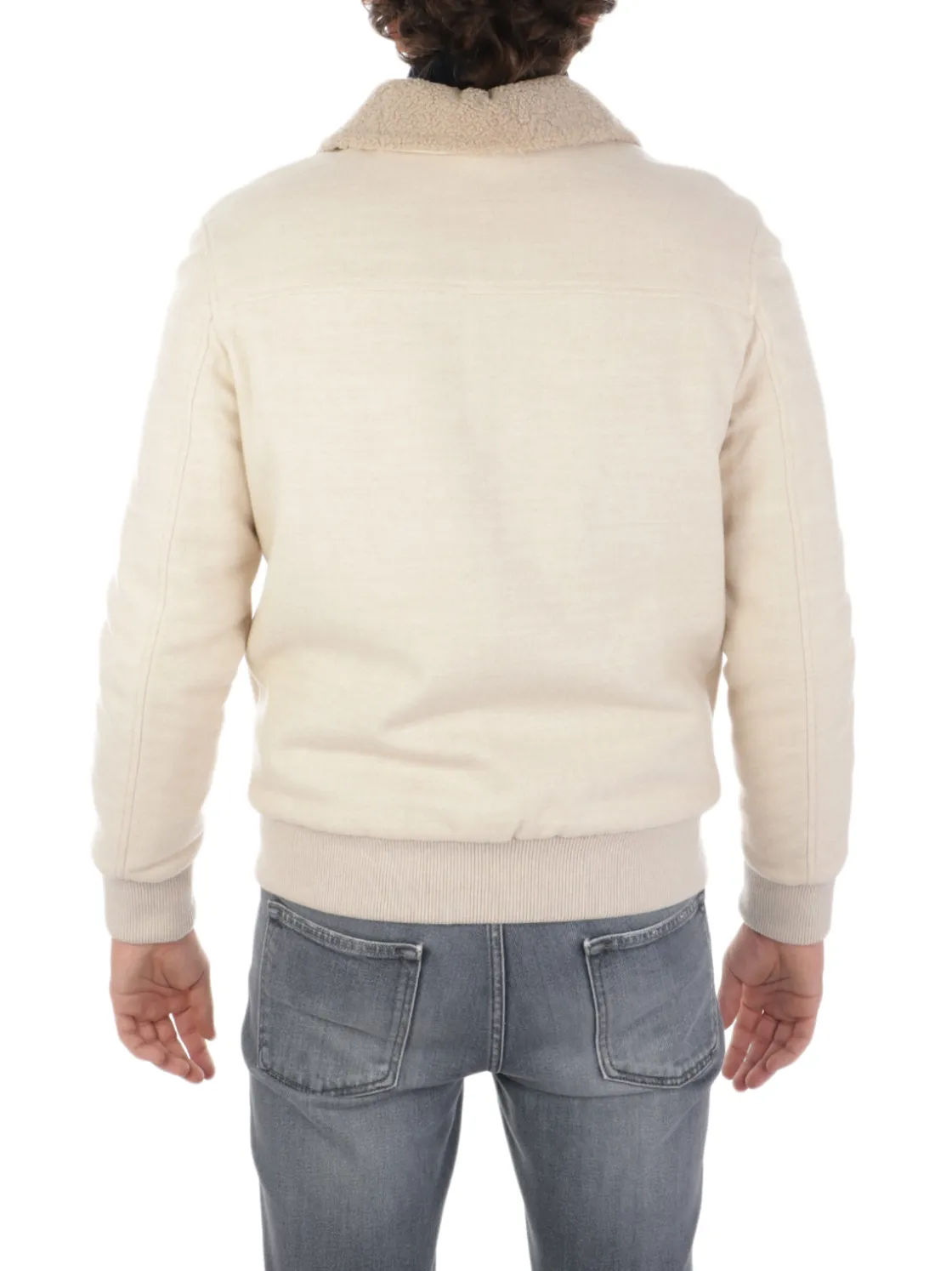 Eleventy | Bomber Uomo in Lana e Montone>Uomo Giubbotti E Piumini