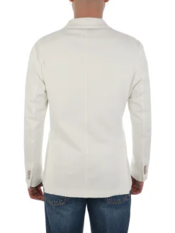 Eleventy | Giacca Doppiopetto Uomo in Cotone Stretch>Uomo Blazer E Giacche