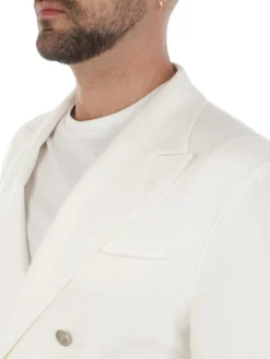 Eleventy | Giacca Doppiopetto Uomo in Cotone Stretch><noscript><img width=