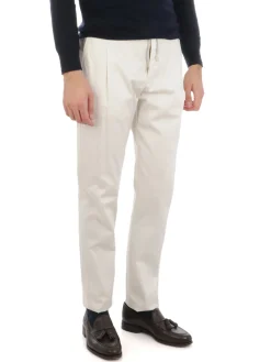 Eleventy | Panaloni Uomo Regimental in Cotone Stretch>Uomo Pantaloni