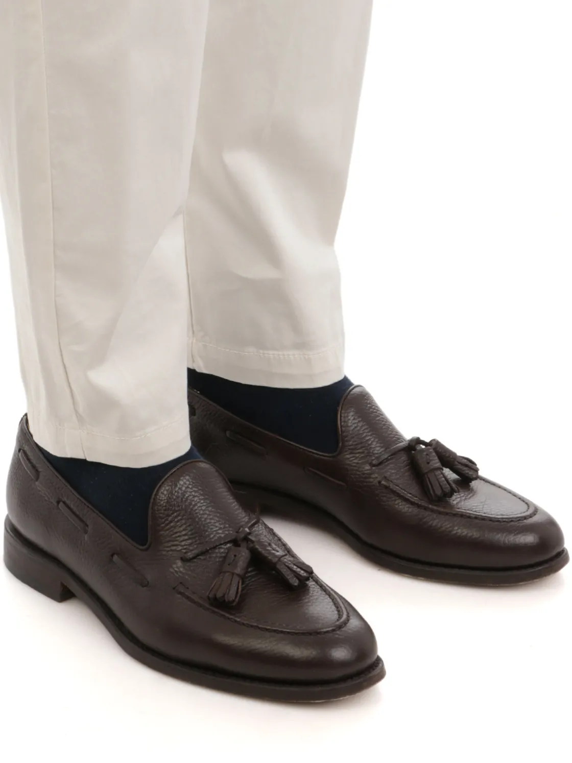 Eleventy | Panaloni Uomo Regimental in Cotone Stretch>Uomo Pantaloni