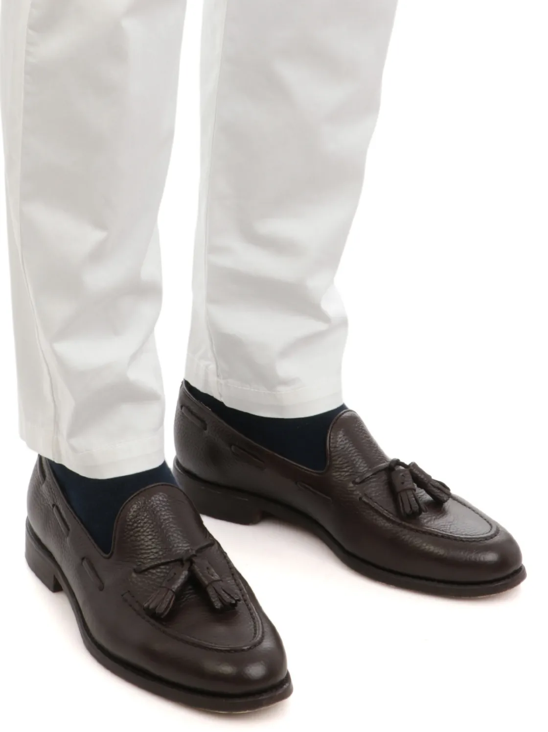 Eleventy | Panaloni Uomo Regimental in Cotone Stretch>Uomo Pantaloni