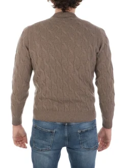 Filippo De Laurentiis | Maglia Uomo in Lana e Cashmere a Treccia>Uomo Maglie