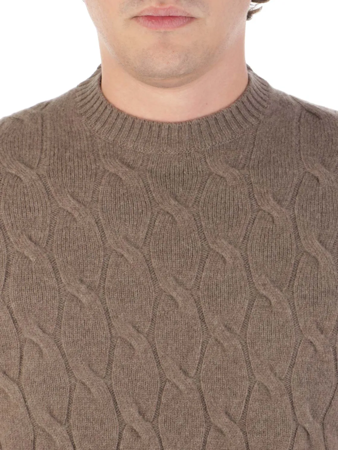 Filippo De Laurentiis | Maglia Uomo in Lana e Cashmere a Treccia>Uomo Maglie
