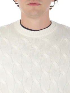 Filippo De Laurentiis | Maglia Uomo in Lana e Cashmere a Treccia><noscript><img width=