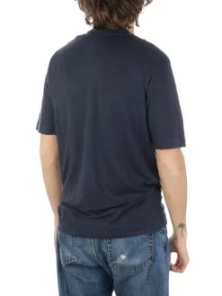 Filippo De Laurentiis | T-Shirt Uomo in Lino Stretch><noscript><img width=