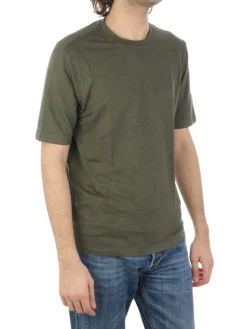 Filippo De Laurentiis | T-Shirt Uomo in Lino Stretch>Uomo T-Shirts