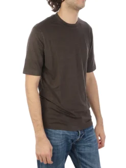 Filippo De Laurentiis | T-Shirt Uomo in Lino Stretch>Uomo T-Shirts