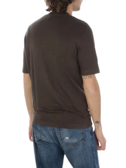 Filippo De Laurentiis | T-Shirt Uomo in Lino Stretch><noscript><img width=
