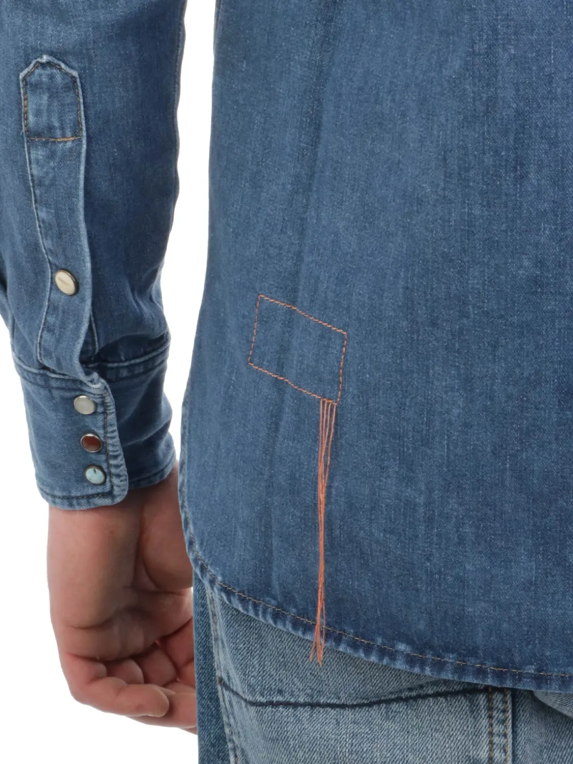 Fortela | Camicia Texana Uomo in Denim>Uomo Camicie