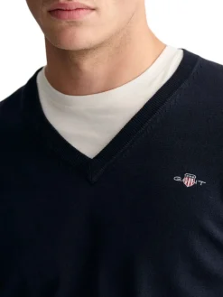 Gant | Classic Cotton V-Neck>Uomo Maglie