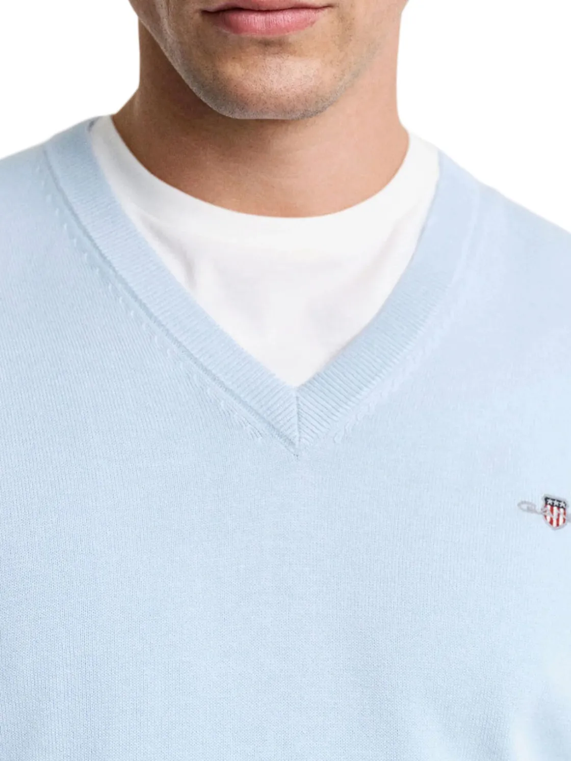 Gant | Classic Cotton V-Neck>Uomo Maglie