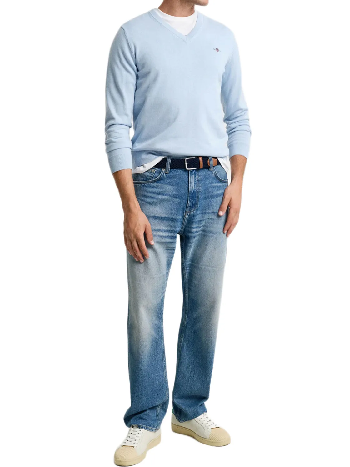 Gant | Classic Cotton V-Neck>Uomo Maglie