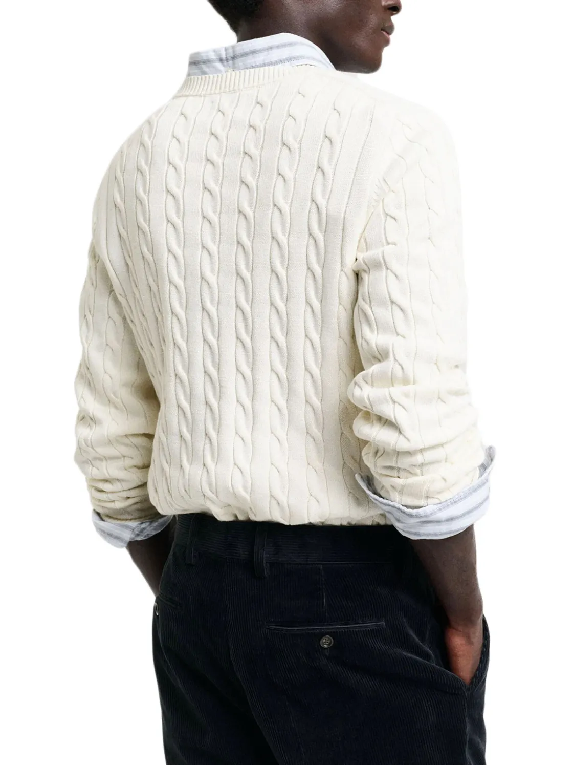 Gant | Cotton Cable C-Neck>Uomo Maglie