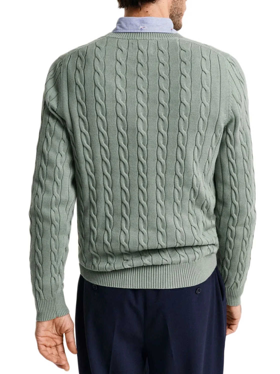 Gant | Cotton Cable C-Neck>Uomo Maglie