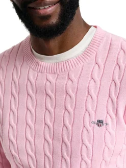 Gant | Cotton Cable C-Neck>Uomo Maglie
