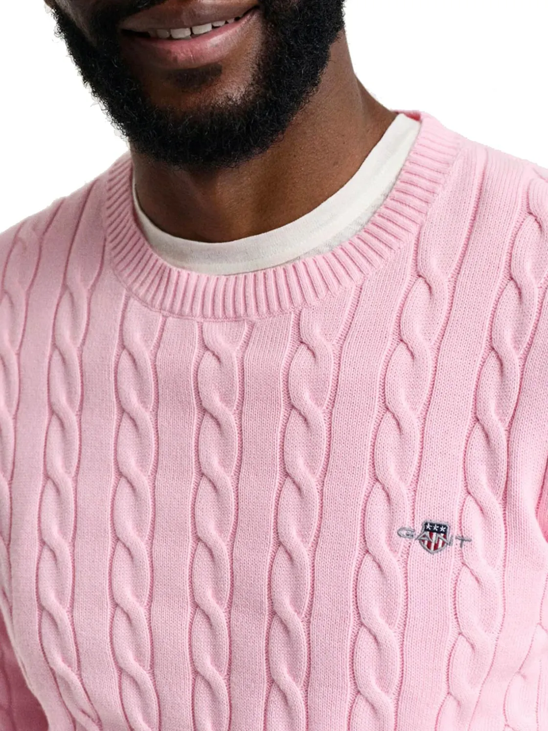 Gant | Cotton Cable C-Neck>Uomo Maglie