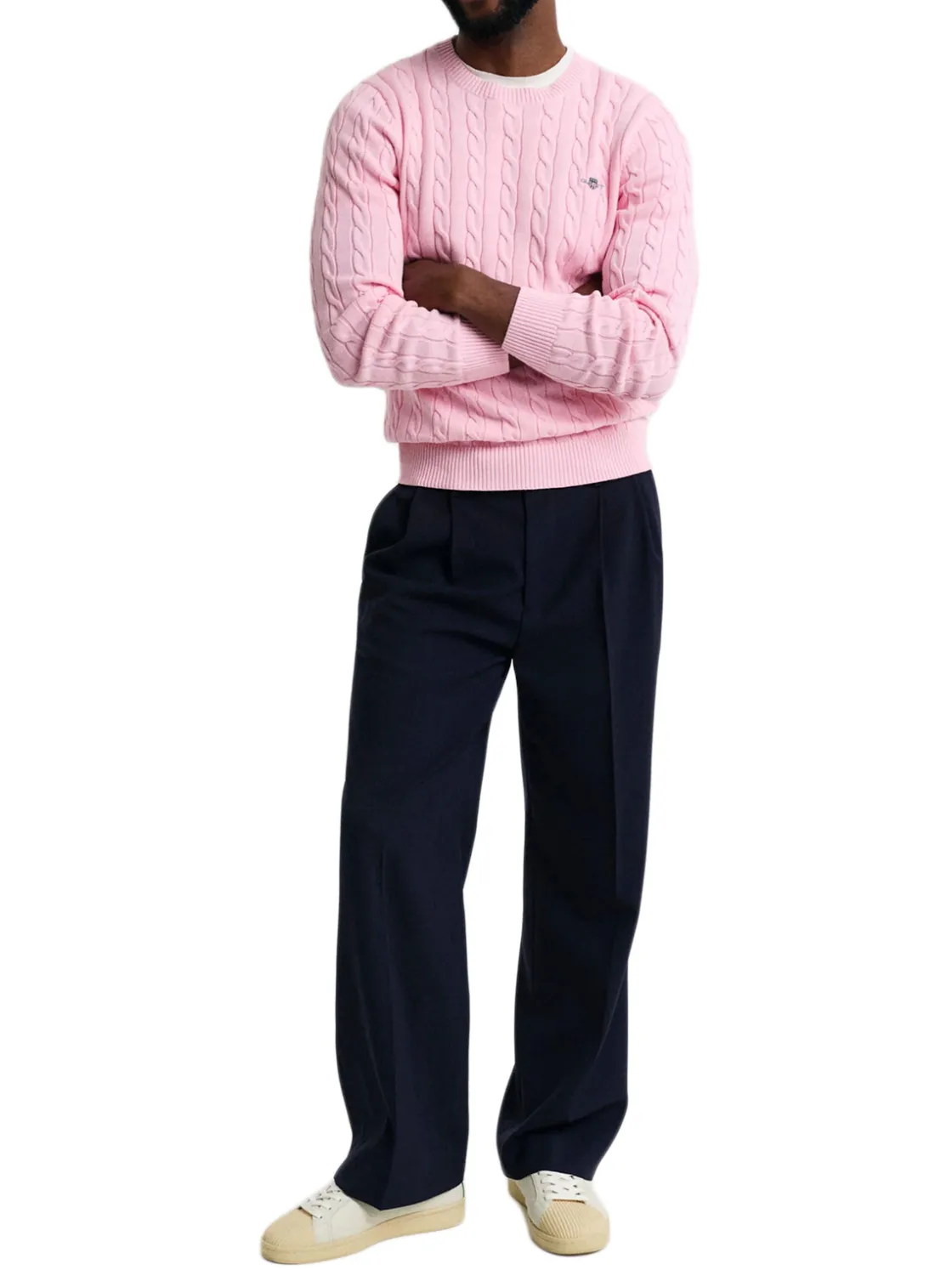 Gant | Cotton Cable C-Neck>Uomo Maglie