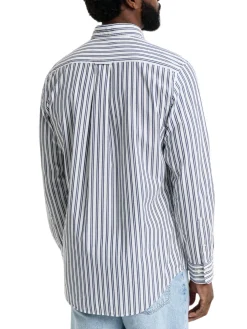 Gant | Reg Classic Poplin Stripe Shirt>Uomo Camicie