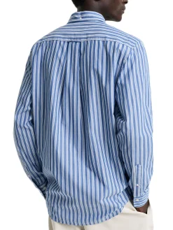 Gant | Reg Classic Poplin Stripe Shirt>Uomo Camicie