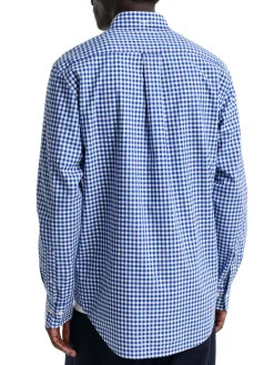 Gant | Reg Classic Poplin Gingham Shirt>Uomo Camicie