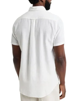 Gant | Reg Cotton Linen Ss Shirt>Uomo Camicie