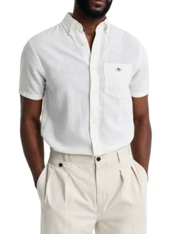 Gant | Reg Cotton Linen Ss Shirt><noscript><img width=