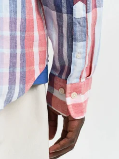 Gant | Reg Linen Madras Shirt>Uomo Camicie