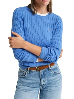 Gant | Stretch Cotton Cable C-Neck><noscript><img width=