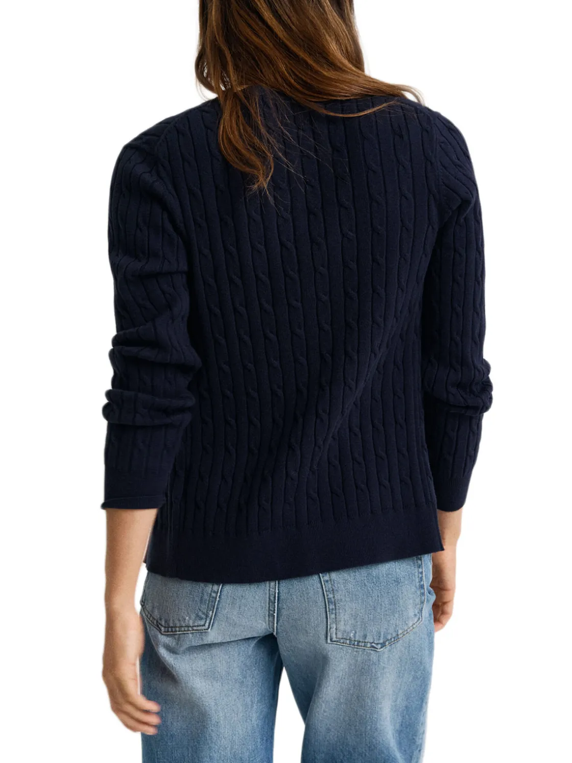 Gant | Stretch Cotton Cable Cardigan>Donna Maglie