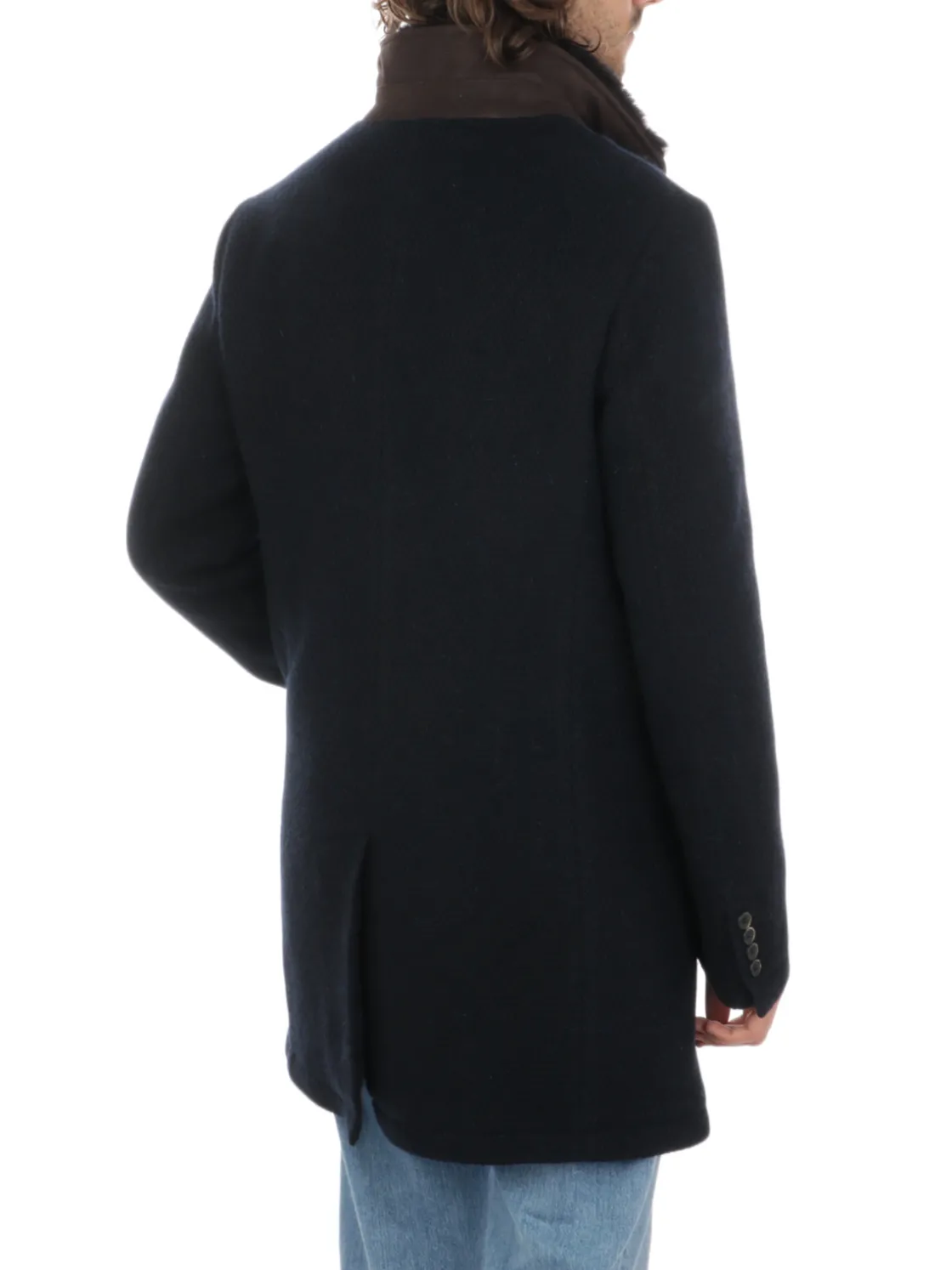 Gimo's | Cappotto Uomo in Lana Honeycomb>Uomo Cappotti E Trench