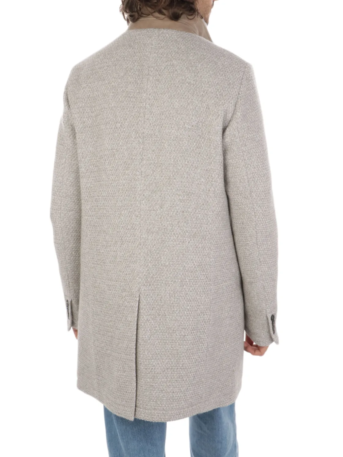 Gimo's | Cappotto Uomo in Lana Honeycomb>Uomo Cappotti E Trench