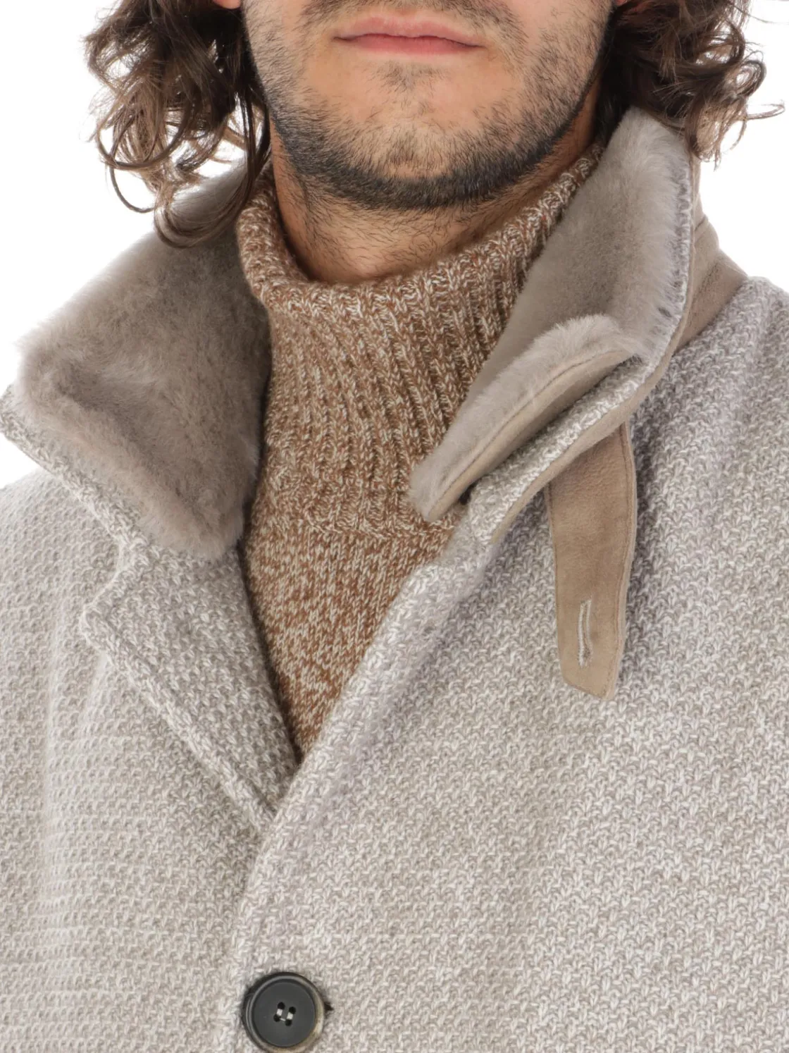 Gimo's | Cappotto Uomo in Lana Honeycomb>Uomo Cappotti E Trench