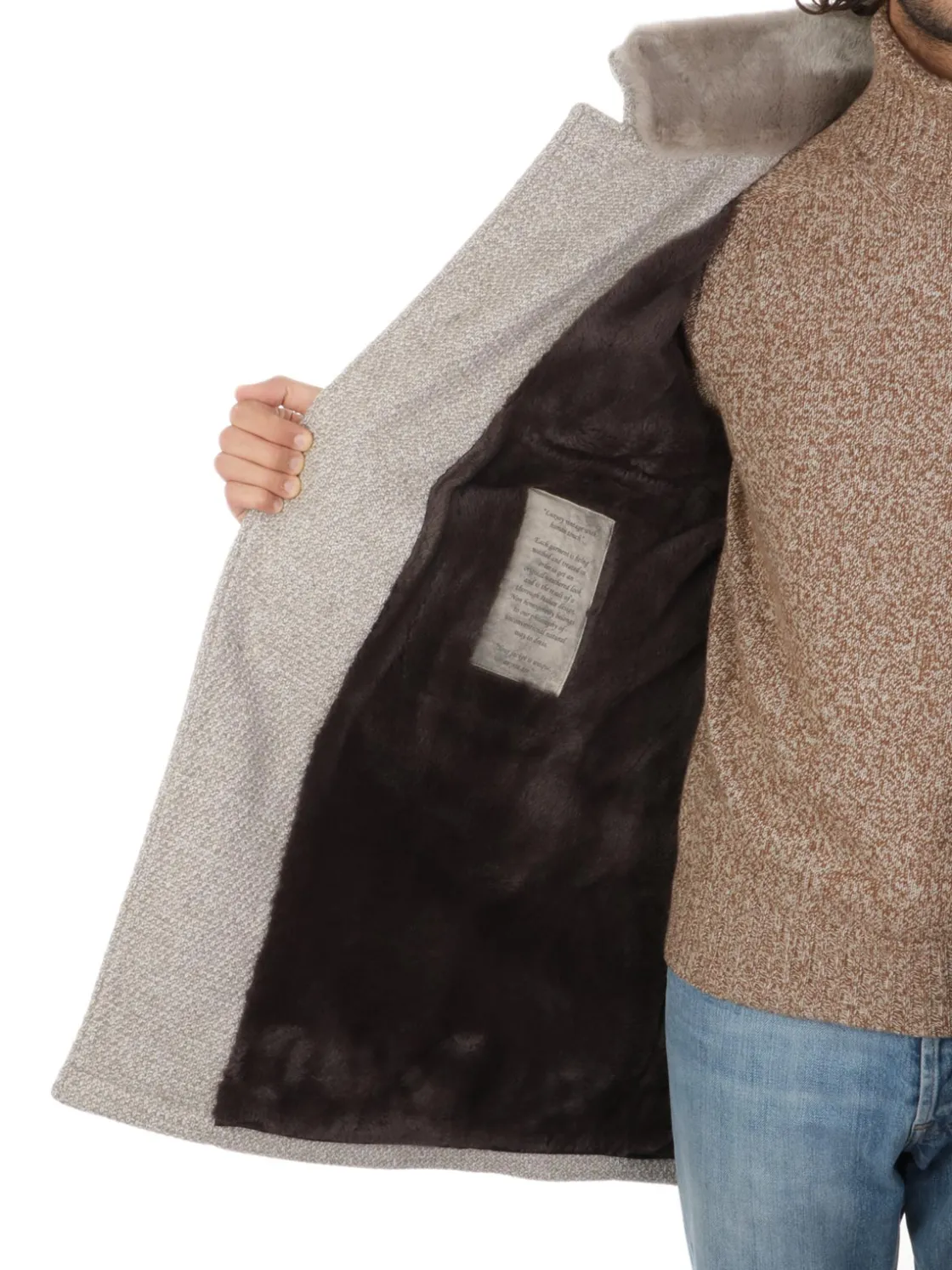 Gimo's | Cappotto Uomo in Lana Honeycomb>Uomo Cappotti E Trench