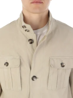 Gimo's | Field Jacket Uomo in Pelle Scamosciata><noscript><img width=